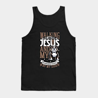 Jesus and dog - Serrano Bulldog Tank Top